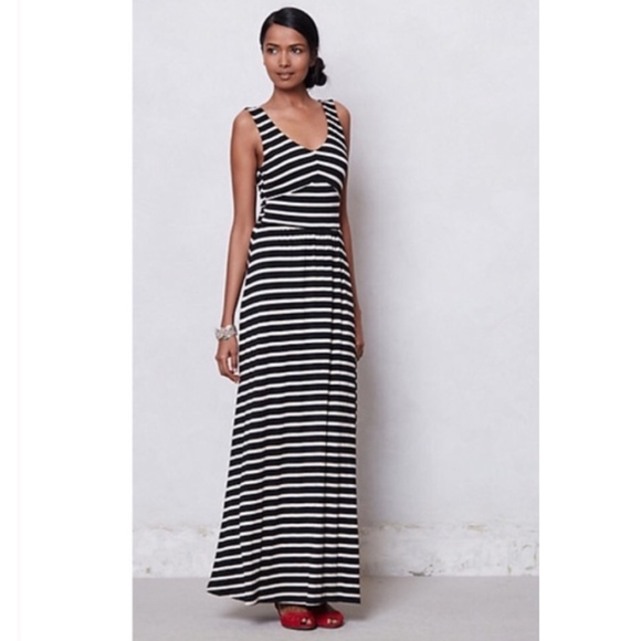 Anthropologie Dresses & Skirts - Puella Anthropologie Scribble Striped Maxi Dress